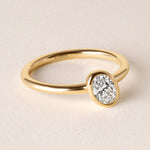 Offset Oval Lux Ring Ring ABB-710.3-OV-D-1  - Abtin & Co.