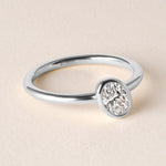 Offset Oval Lux Ring Ring ABB-710.3-OV-D-3  - Abtin & Co.