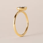 Offset Pear Lux Ring Ring ABB-710.3-PR-D-1  - Abtin & Co.