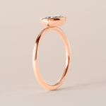 Offset Pear Lux Ring Ring ABB-710.3-PR-D-5  - Abtin & Co.