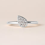 Offset Pear Lux Ring Ring ABB-710.3-PR-D-3  - Abtin & Co.