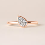 Offset Pear Lux Ring Ring ABB-710.3-PR-D-5  - Abtin & Co.