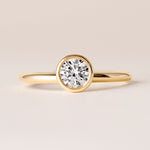 Offset Round Luxe Ring Ring ABB-710.3-RD-D-1  - Abtin & Co.