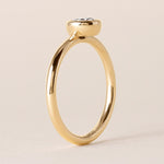 Offset Round Luxe Ring Ring ABB-710.3-RD-D-1  - Abtin & Co.