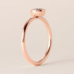 Offset Round Luxe Ring Ring ABB-710.3-RD-D-5  - Abtin & Co.