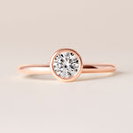 Offset Round Luxe Ring Ring ABB-710.3-RD-D-5  - Abtin & Co.