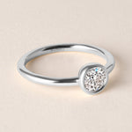 Offset Round Luxe Ring Ring ABB-710.3-RD-D-3  - Abtin & Co.