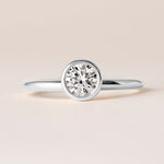 Offset Round Luxe Ring Ring ABB-710.3-RD-D-3  - Abtin & Co.