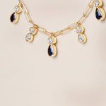 Ondina Blue Sapphire Necklace Necklace ABN-180-BSD-1  - Abtin & Co.