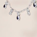 Ondina Blue Sapphire Necklace Necklace ABN-180-BSD-3  - Abtin & Co.