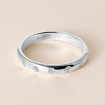 ORBIT DOT Band Ring ABB-738.3Y-D-6  - Abtin & Co.