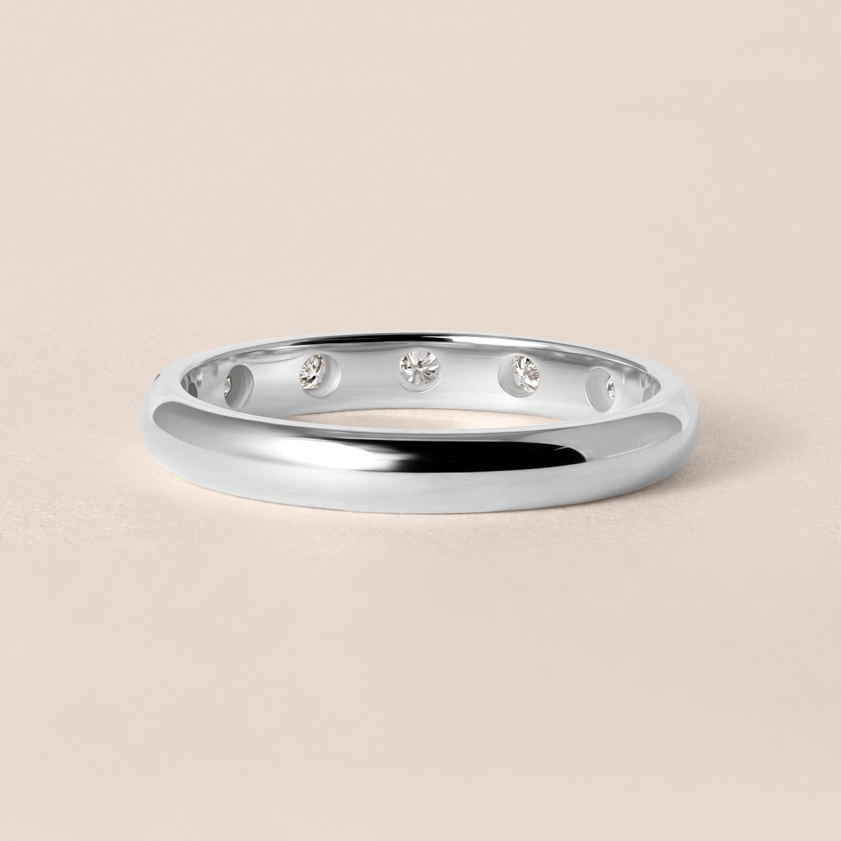 ORBIT DOT Band Ring ABB-738.3Y-D-6  - Abtin & Co.