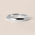ORBIT DOT Band Ring ABB-738.3Y-D-6  - Abtin & Co.
