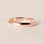 ORBIT DOT Band Ring ABB-738.3Y-D-9  - Abtin & Co.