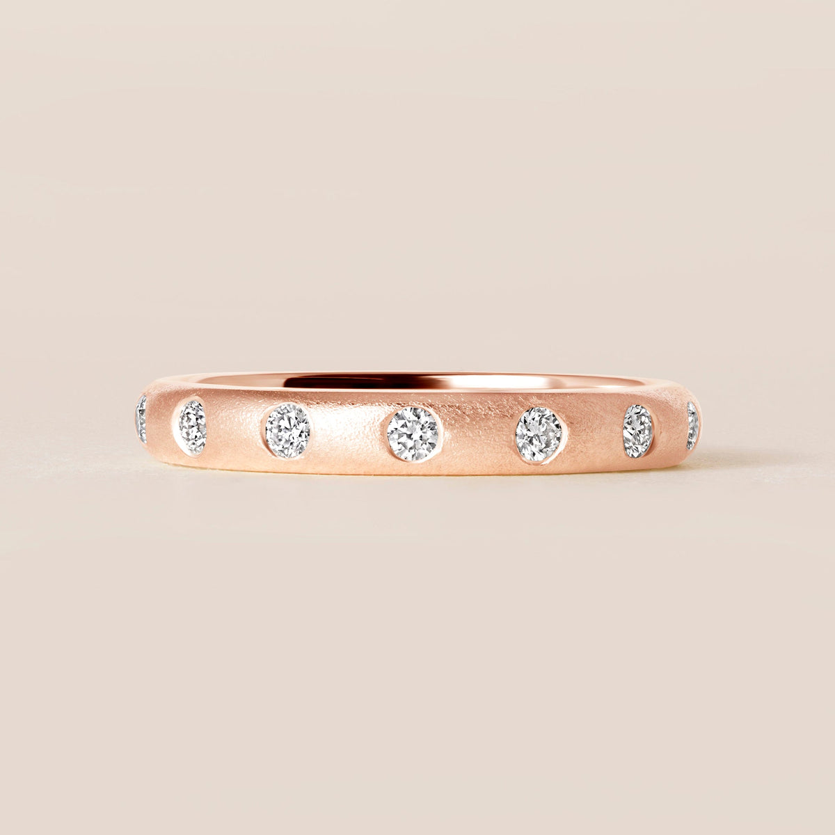 ORBIT DOT Band Ring ABB-738.3Y-D-9  - Abtin & Co.