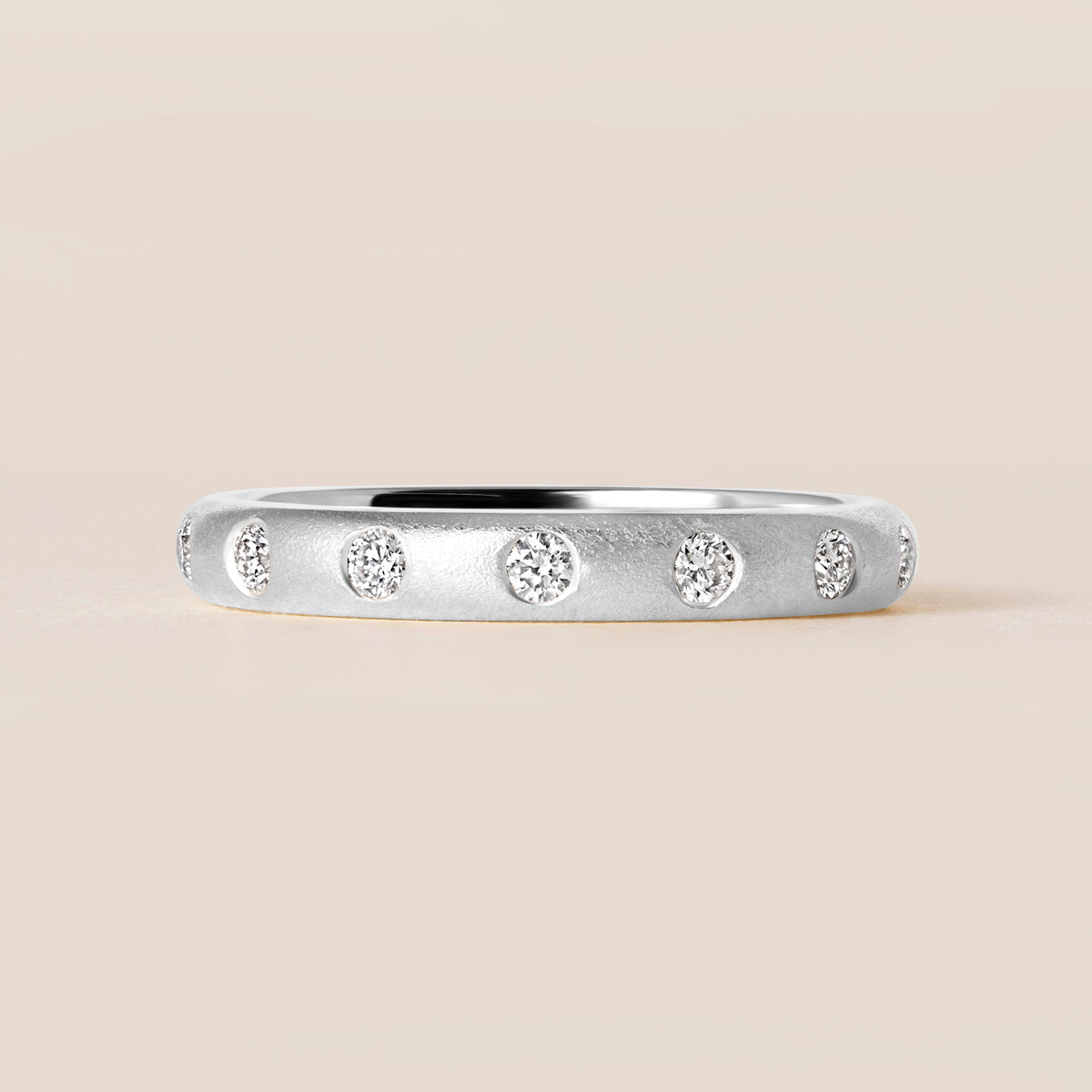 ORBIT DOT Band Ring ABB-738.3Y-D-5  - Abtin & Co.