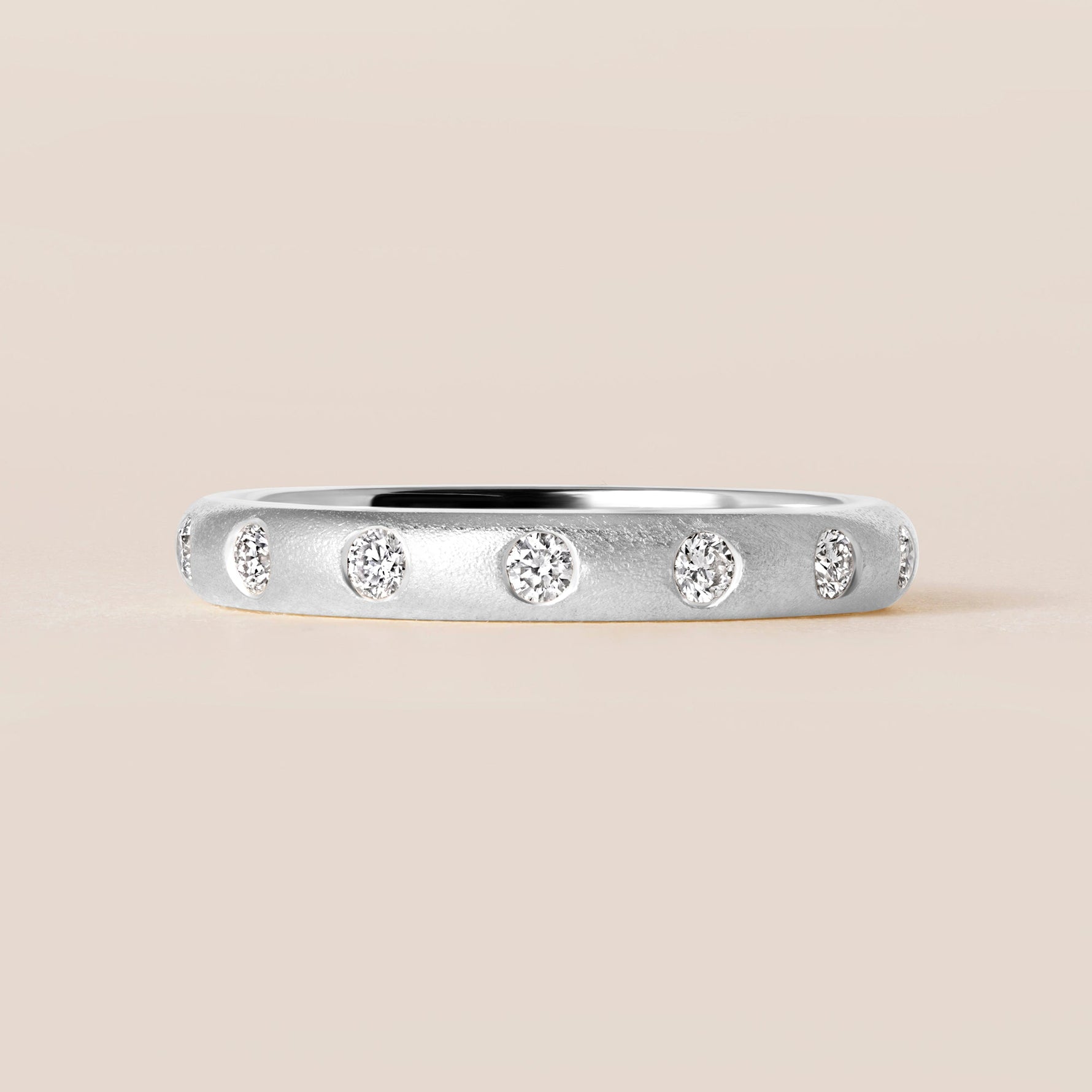 ORBIT DOT Band Ring ABB-738.3Y-D-5  - Abtin & Co.