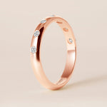 ORBIT DOT Band Ring ABB-738.3Y-D-9  - Abtin & Co.