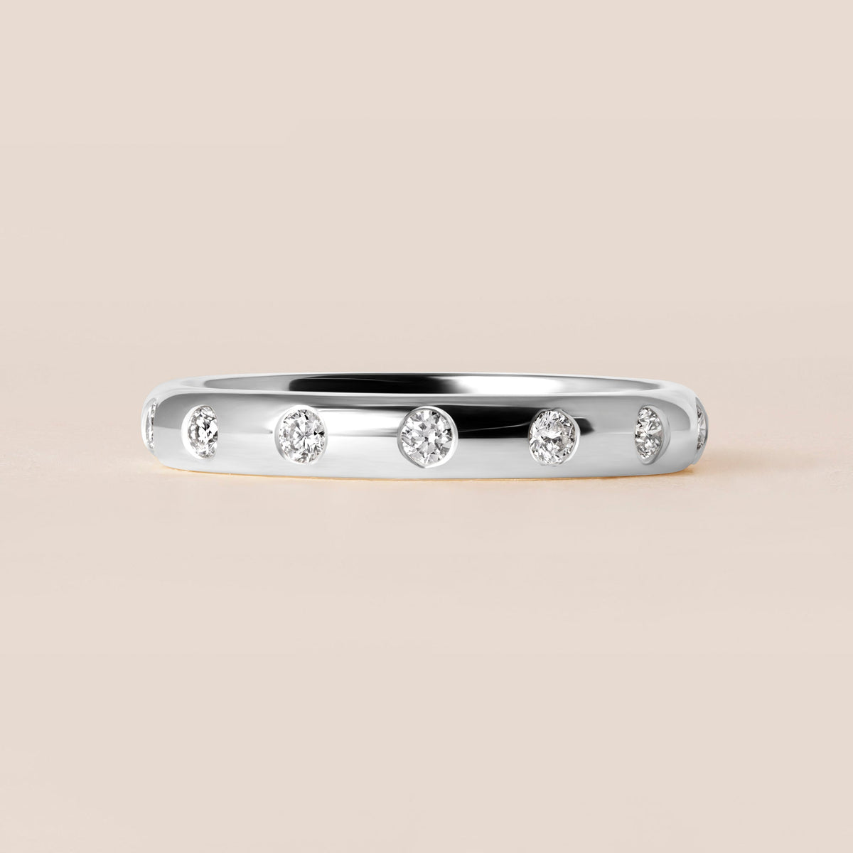 ORBIT DOT Band Ring ABB-738.3Y-D-6  - Abtin & Co.