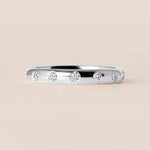 ORBIT DOT Band Ring ABB-738.3Y-D-6  - Abtin & Co.