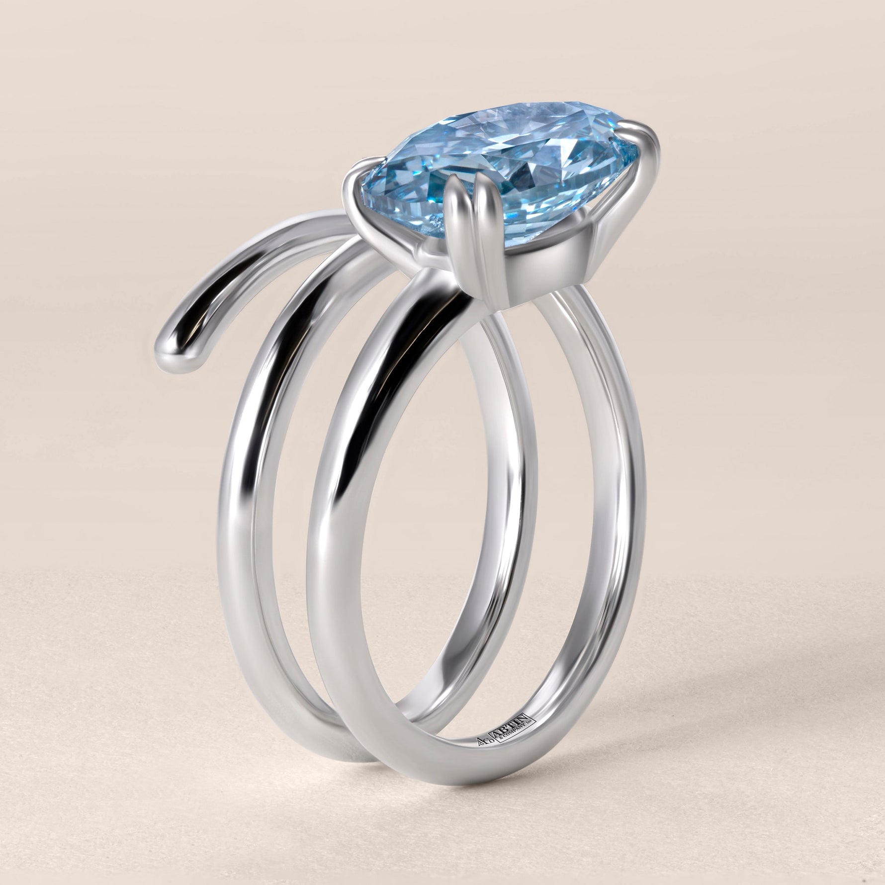 ORBITA Ring Ring ABB-805W-B.LGD  - Abtin & Co.