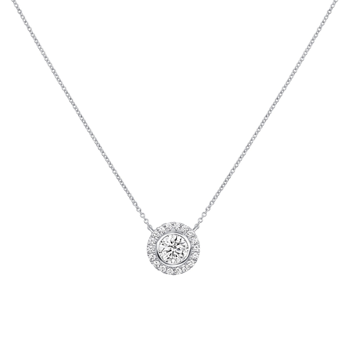 Orbital Bezel Pendant Pendant ABP-230-LGD-4  - Abtin & Co.