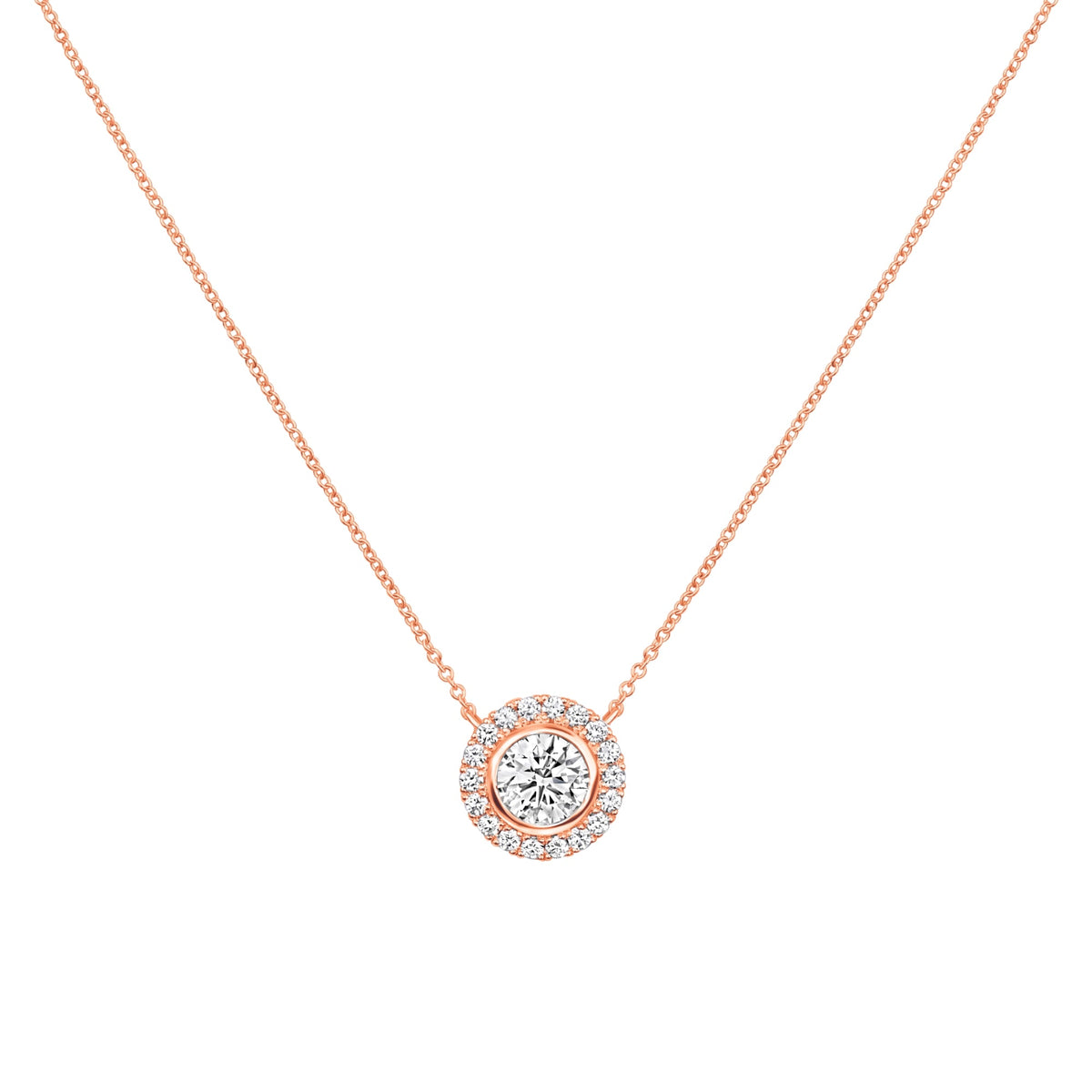 Orbital Bezel Pendant Pendant ABP-230-LGD-7  - Abtin & Co.