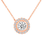 Orbital Bezel Pendant Pendant ABP-230-LGD-7  - Abtin & Co.