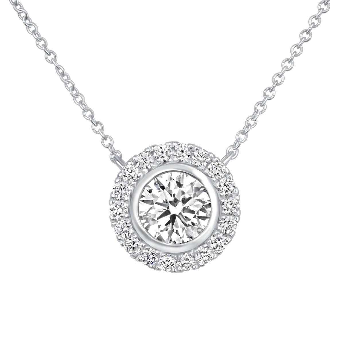Orbital Bezel Pendant Pendant ABP-230-LGD-4  - Abtin & Co.
