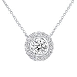 Orbital Bezel Pendant Pendant ABP-230-LGD-4  - Abtin & Co.