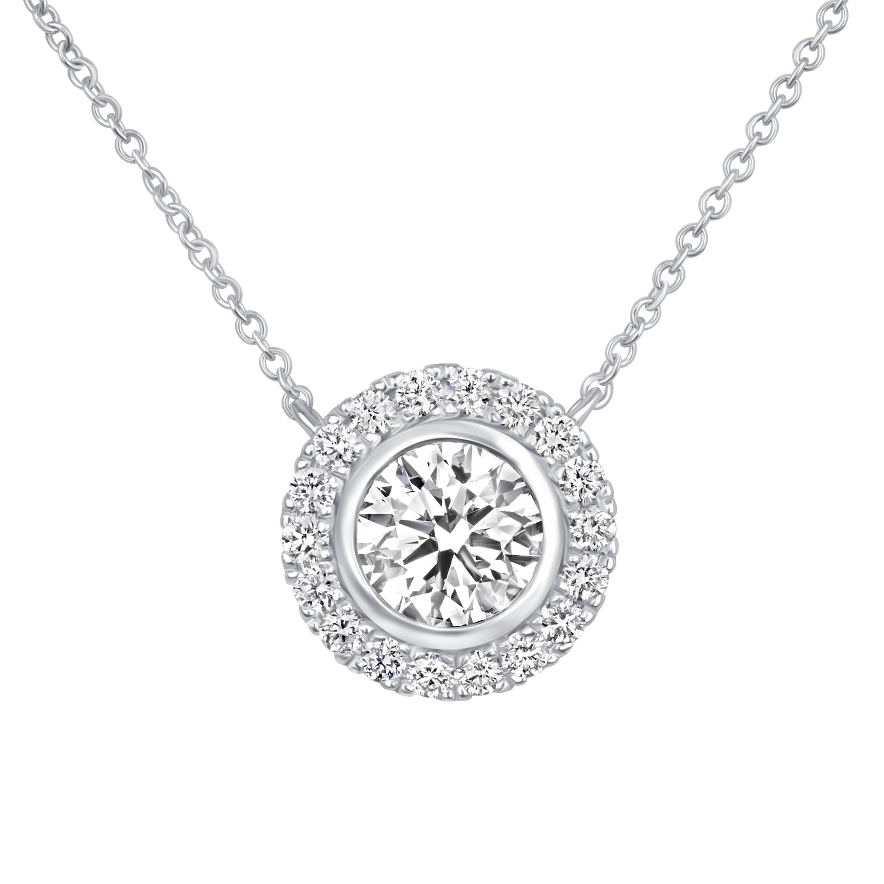 Orbital Bezel Pendant Pendant ABP-230-LGD-4  - Abtin & Co.