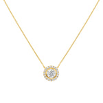 Orbital Bezel Pendant Pendant ABP-230-LGD-1  - Abtin & Co.