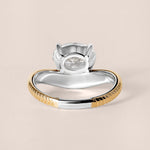 Oval Aureline Engagement Ring Ring ABER-129-OV-LGD-1  - Abtin & Co.