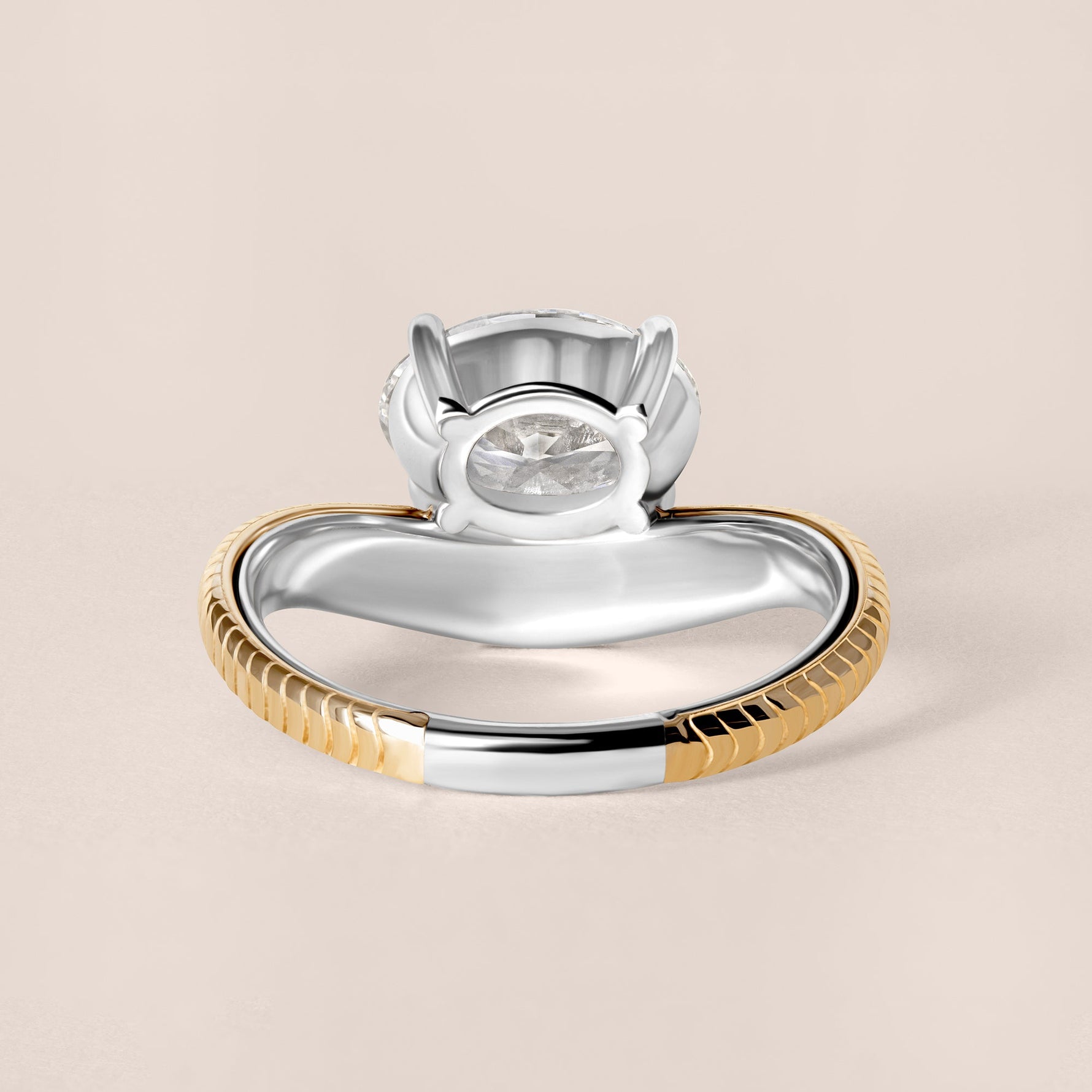 Oval Aureline Engagement Ring Ring ABER-129-OV-LGD-1  - Abtin & Co.