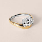 Oval Aureline Engagement Ring Ring ABER-129-OV-LGD-1  - Abtin & Co.