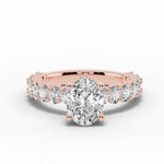 Oval Aurielle Crown Engagement Ring Ring ABER-106-OV-LGD-11  - Abtin & Co.