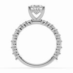 Oval Aurielle Crown Engagement Ring Ring ABER-106-OV-LGD-6  - Abtin & Co.