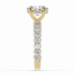Oval Aurielle Crown Engagement Ring Ring ABER-106-OV-LGD-1  - Abtin & Co.