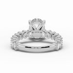 Oval Aurielle Crown Engagement Ring Ring ABER-106-OV-LGD-6  - Abtin & Co.