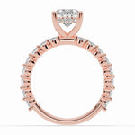 Oval Aurielle Crown Engagement Ring Ring ABER-106-OV-LGD-11  - Abtin & Co.