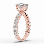 Oval Aurielle Crown Engagement Ring Ring ABER-106-OV-LGD-11  - Abtin & Co.