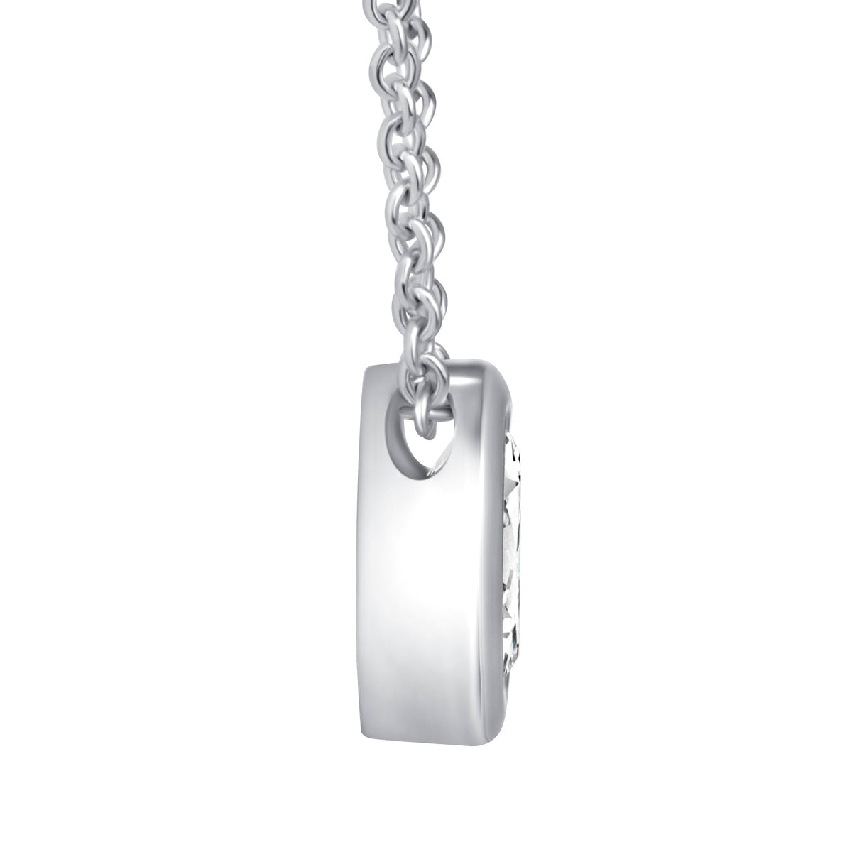 Oval Bezel Lumière Pendant Pendant ABP-227-LGD-4  - Abtin & Co.