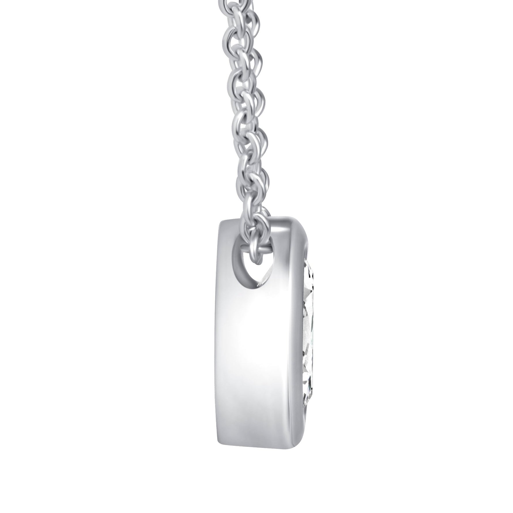 Oval Bezel Lumière Pendant Pendant ABP-227-LGD-4  - Abtin & Co.