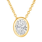 Oval Bezel Lumière Pendant Pendant ABP-227-LGD-1  - Abtin & Co.