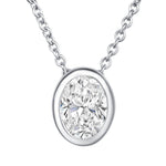 Oval Bezel Lumière Pendant Pendant ABP-227-LGD-4  - Abtin & Co.