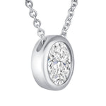 Oval Bezel Lumière Pendant Pendant ABP-227-LGD-4  - Abtin & Co.