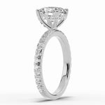 Oval Coronet Diamond Crown Engagement Ring Ring ABER-105-OV-LGD-6  - Abtin & Co.