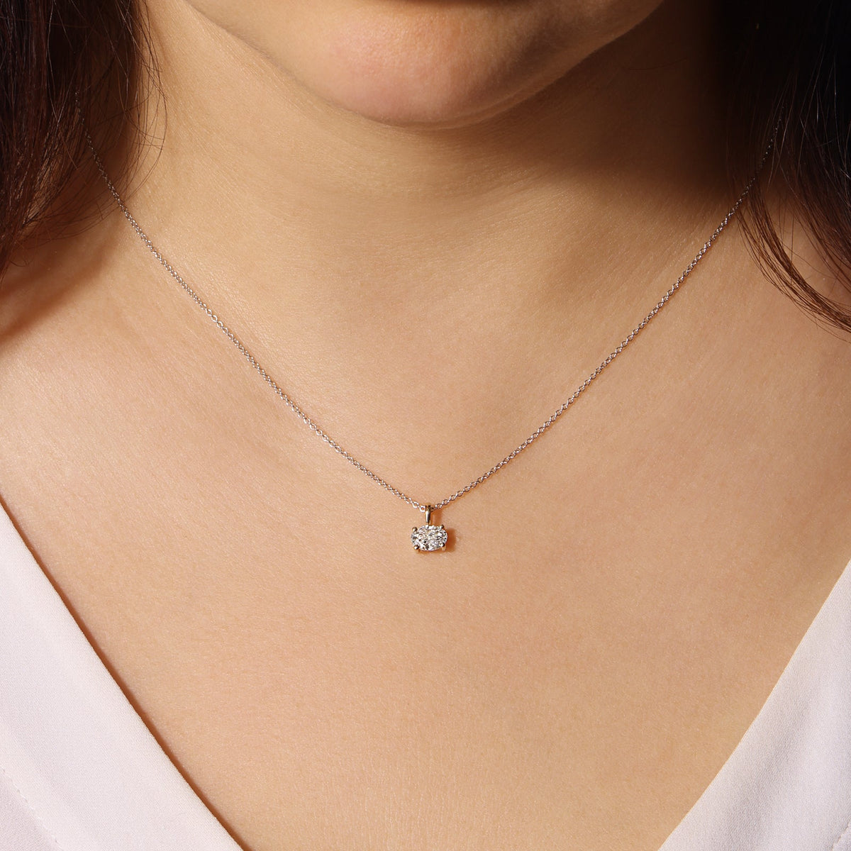 Oval Cut Eterna Pendant Pendant ABP-239-LGD-1  - Abtin & Co.