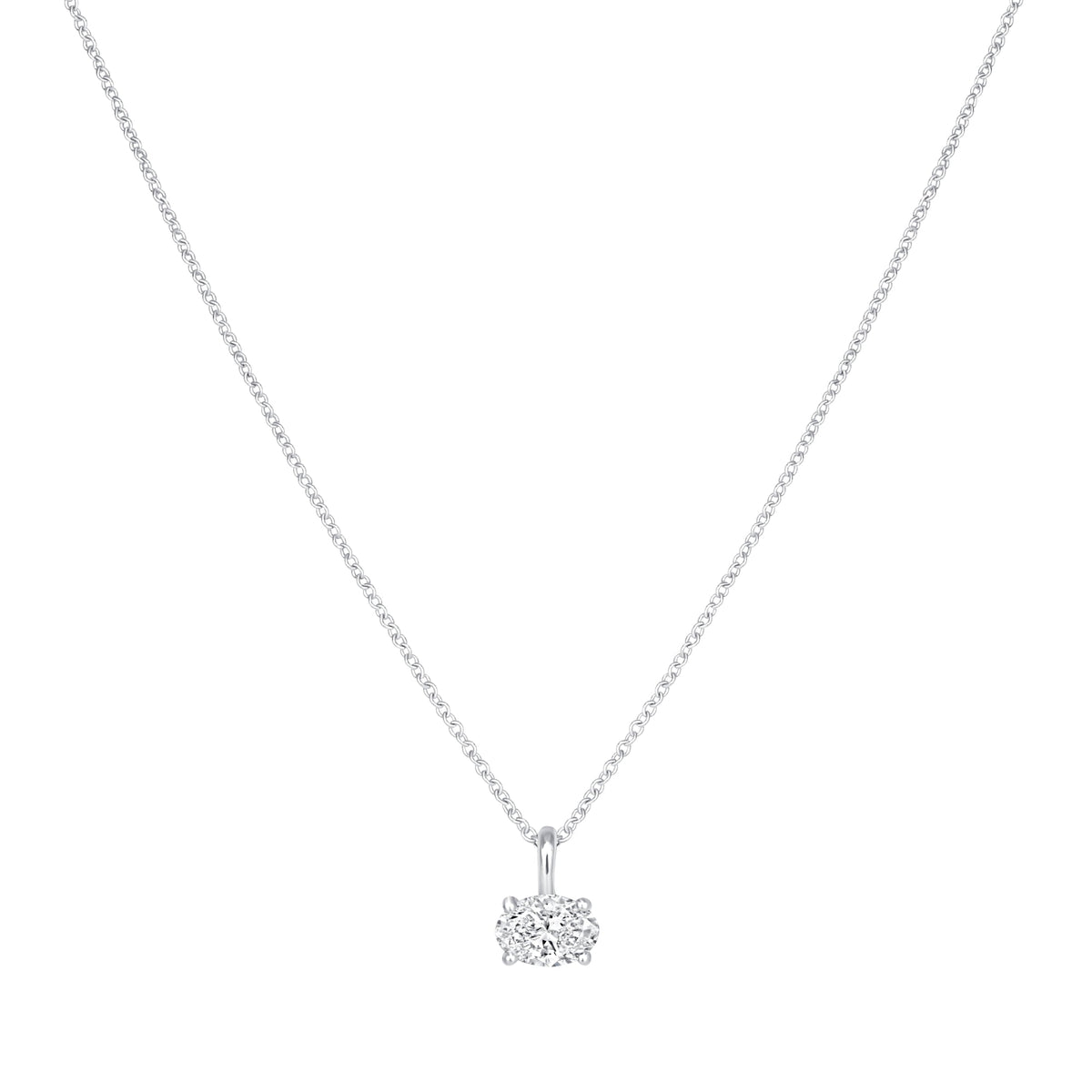 Oval Cut Eterna Pendant Pendant ABP-239-LGD-4  - Abtin & Co.