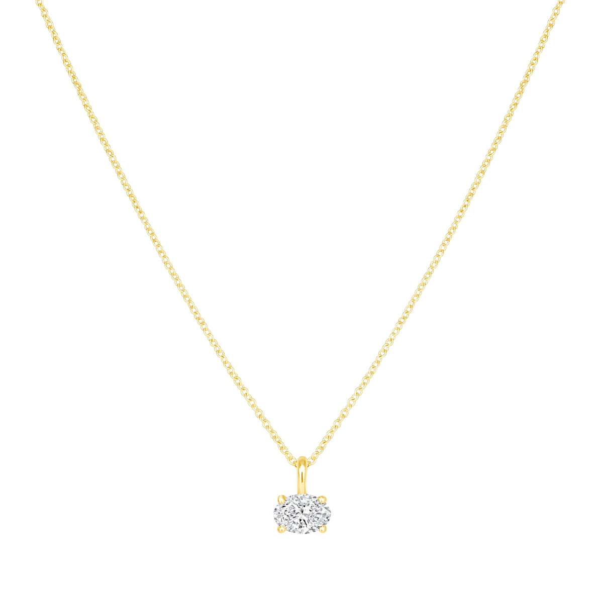 Oval Cut Eterna Pendant Pendant ABP-239-LGD-1  - Abtin & Co.